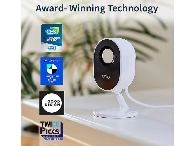 Arlo Essential Indoor Camera - 1080p Video with Privacy Shield, Plug-in