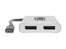 Tripp Lite 4K/5K Thunderbolt 3 to Dual DisplayPort Adapter MTB3002DP