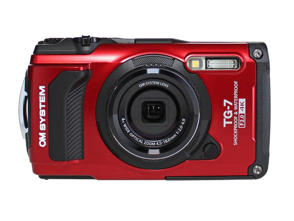 OM System TG-7 12 Megapixel Compact Camera (Red)