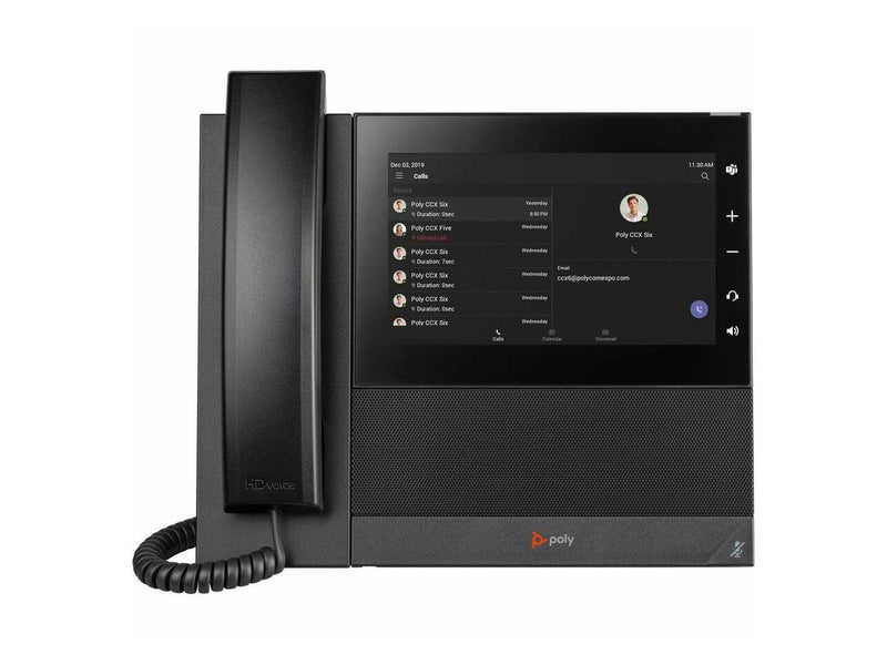 HP Poly CCX 600 Business Media Phone for Microsoft Teams and PoE-enabled |