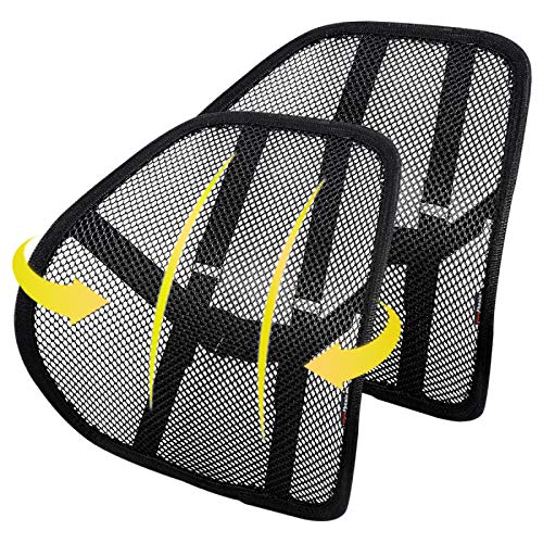 KINGPHENIX LUMBAR SUPPORT (2 PACK) WITH BREATHABLE MESH, SUIT FOR CAR/OFFICE - Brand New