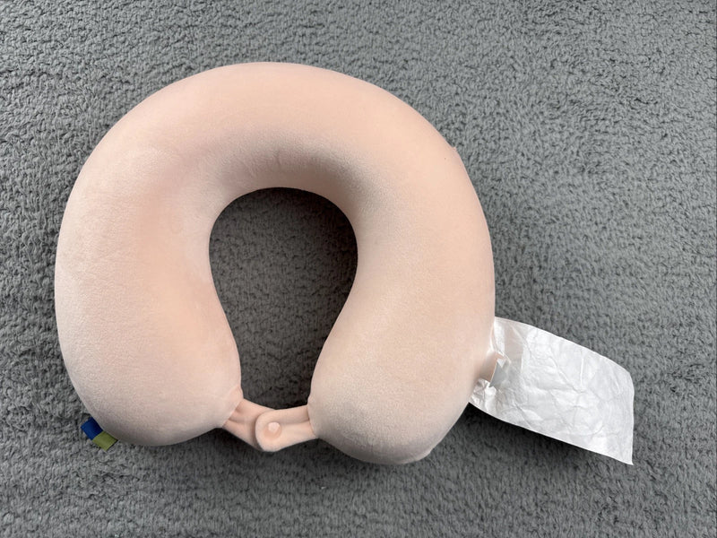 OPEN STORY MEMORY FOAM TRAVEL NECK PILLOW - OPEN STORY - PINK - Like New