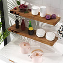 Habudda Floating Shelves Wall Decor Bedroom Bathroom Wood Shelf 2 Pack - NEW - Brand New