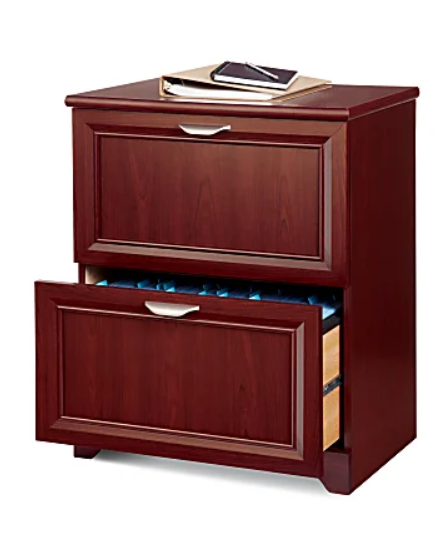 Realspace Magellan 24”W Lateral 2-Drawer File Cabinet 544707 - Classic Cherry - Like New