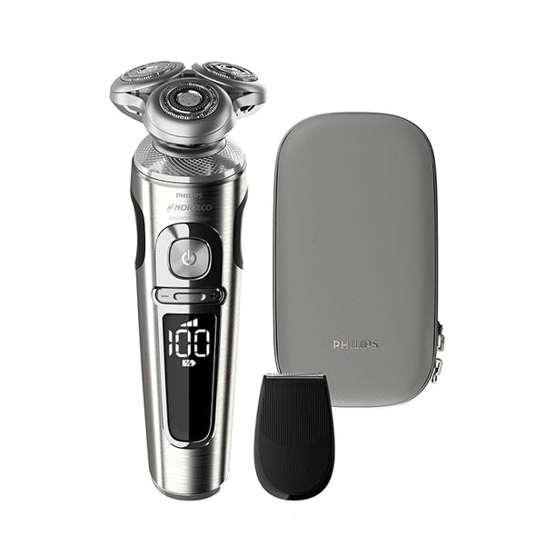 Philips Norelco S9000 Prestige Rechargeable Shaver Trimmer SP9820/87 - SILVER Like New
