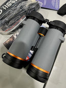 THREE TRIPPING 10X42 BICNOCULARS WITH PHONE ADAPTER - GRAY - Like New