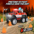 Sunny Days Entertainment Maxx Action Fire Truck Toy - RED/BLACK/WHITE/GRAY - Brand New