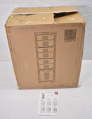 HOUSEHOLD SIMPLE PLASTIC STORAGE BIN 3 TIERED SHELVING CART W WHEELS - WHITE - Like New