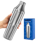 Lexenic 24oz Cocktail Shaker, Insulated Double Wall, No Stuck Twist - Silver - Like New
