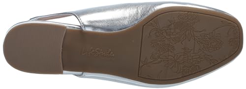 LIFESTRIDE WOMEN'S CLAIRE SLINGBACK BALLET FLATS - WOMEN 6 - SILVER - Like New