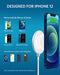 ANKER MAGNETIC WIRELESS CHARGER ANKER WITH 5FT BUILT IN USB-C CABLE WHITE/SILVER - Like New
