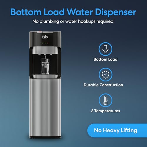 Brio Bottom Loading Water Cooler Dispenser for 5 Gallon Bottles CLBL420V2 - Like New