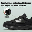 AIPAISTEPS MENS DIABETIC SHOES HOOK&LOOP STRAP WALKING - SIZE: MEN 7XW - BLACK - Like New