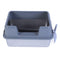 FOCKETY STAINLESS STEEL LARGE CAT LITTER BOX, 20L CAPACITY - GRAY - Like New