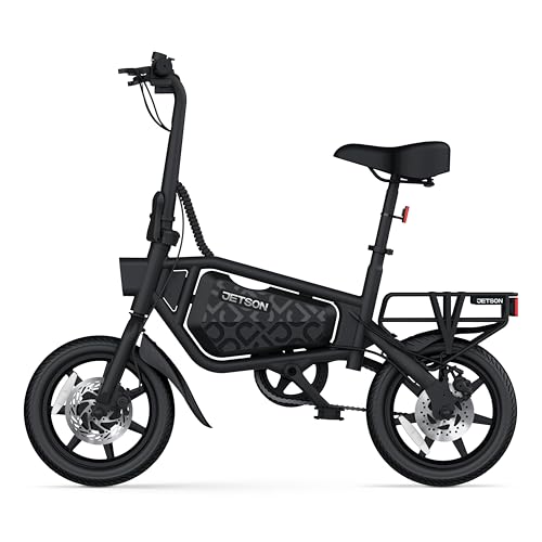 JETSON BOLT FOLDING ELECTRIC RIDE-ON BIKE EASY-FOLDING TWIST THROTTLE - BLACK - Like New