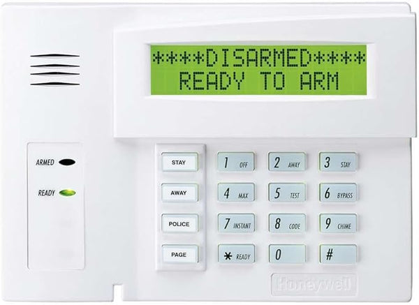 Honeywell Security 6160 Ademco Alpha Display Keypad - White Like New