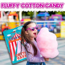 Fun Express Cotton Candy Bags Pink 12 Individually Wrapped Bulk Candy Floss - Brand New