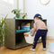 ECR4KIDS 5 COMPARTMENT MOBILE STORAGE CABINET 24IN CLASSROOM FURNITURE GREY WASH - Like New