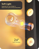 EDISHINE LED CORNER FLOOR LAMP DIMMABLE CORNER LIGHT REMOTE CONTROL - BLACK - Like New