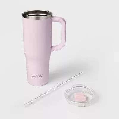 EMBARK 40OZ STAINLESS STEEL STRAW TUMBLER - PURPLE - Scratch & Dent