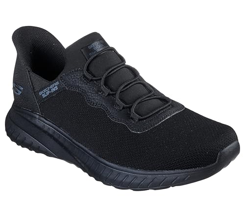 200254 Skechers MEN HANDS FREE SLIP INS SQUAD CHAOS STIVIG SIZE 8 BLACK - Brand New
