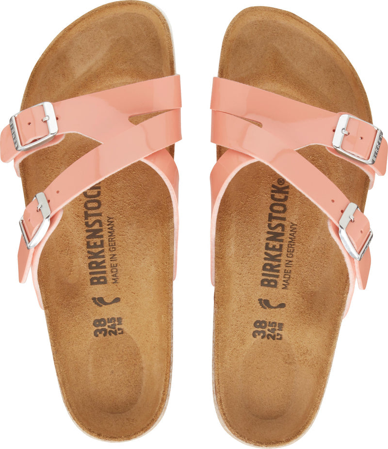 1019644 BIRKENSTOCK YAO BALANCE REGULAR FIT SANDALS WOMEN - SIZE 6 - CORAL PEACH Like New