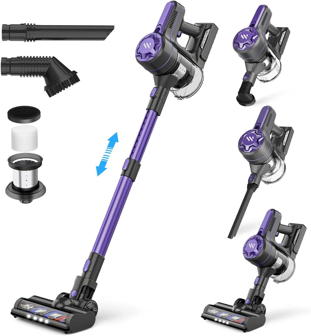 Zoker Vacuum Cordless Cleaner with High-Speed Brushless Motor A10 - DA ...