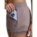 REEBOK WOMEN'S ON PACE WITH COMPRESSION SHORT - SIZE: WOMEN S - DRIFTWOOD - Brand New