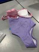 LIVE LIFE ON THE BEACH CUPSHE WONDER SLIM PURPLE PINK SWIMSUIT - XS PURPLE/PINK - Like New