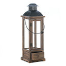 Home Locomotion Large Wooden Lantern with Drawer - Brand New