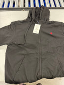 PACIFIC POLO CLUB FLEECE FULL-ZIP HOODIES - SIZE XL-BLACK - BLK - Brand New