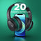 PurelySound E7 Active Noise Cancelling Wireless Bluetooth Headphones GREEN/BLACK Like New