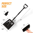 ZONETECH 3-in-1 Replaceable Heads Snow Brush Kit - Portable, Shovel, Scraper - Like New