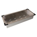 KINGSTON STEEL KITCHEN SINK COLANDER, BRUSHED STAINLESS STEEL - STAINLESS STEEL - Like New