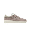 LWV95 Reebok Women's Club C 85 Sneaker, Gritty Grey/Sportbeige/Green, Size 8.5 - Like New