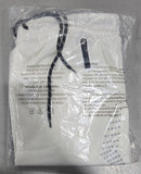 JUMPSTART BASKETBALL SHORTS W/ BLACK DRAWSTRING AND GRAY DOTS -  MEN XL - WHITE - Like New