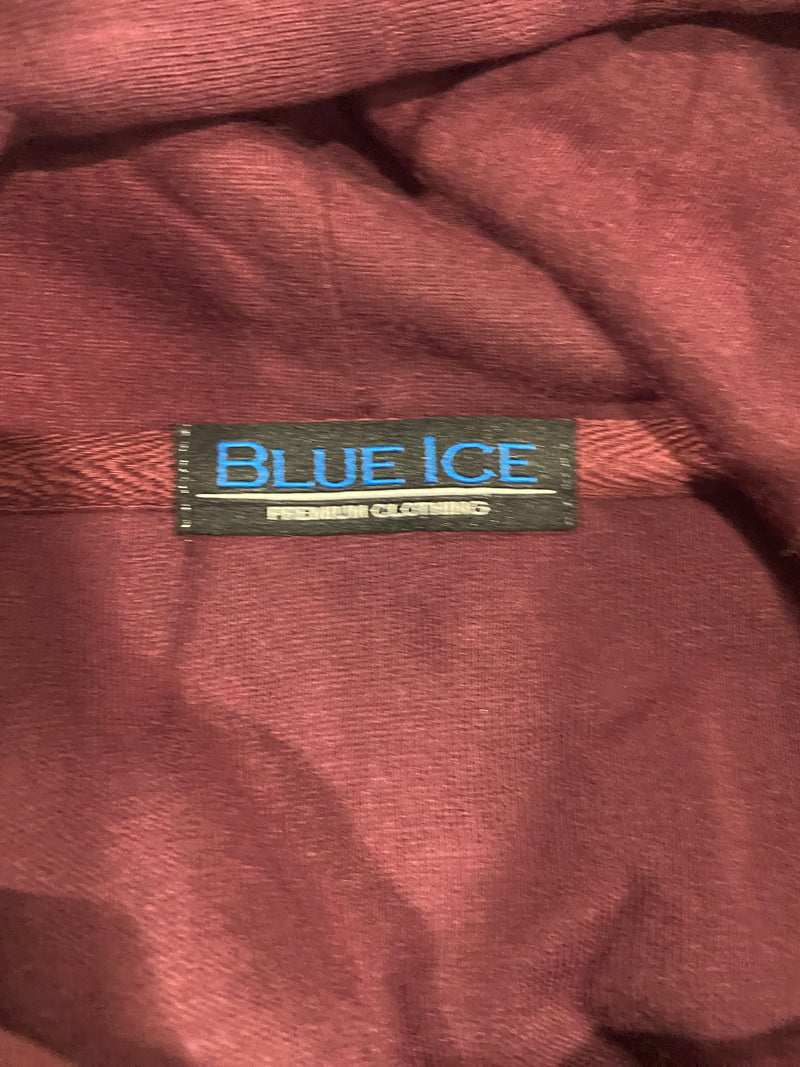 BLUE ICE PREMIUM CLOTHING PULLOVER HOODIE - SIZE: MEN 4XL - BURGUNDY - Brand New