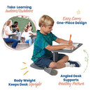 ECR4Kids The Surf Portable Activity Lap Desk, 10-Pack, Grey - Brand New