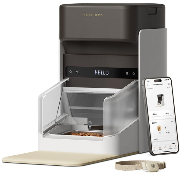 PETLIBRO RFID Automatic Cat Feeder, 3L 5G Wi-Fi, App Control - - Scratch & Dent