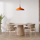 Bamyum Champion Orange Light Fixtures Wood E26 Dining Room Light Fixture - Brand New