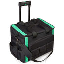 AMAZON BASICS 20 POCKETS DENALI TOOL ROLLING BAG, BLACK/GREEN - DLB03 - Like New