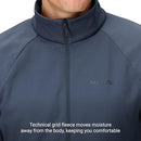 MARMOT MEN'S LECONTE FLEECE 1/2 ZIP PULLOVER JACKET XL - THUNDERHEAD/DARK BLUE - Brand New