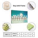 XOOPIT SEVEN LUCKY RUNNING WILD HORSES WALL ART ANIMAL CANVAS POSTER 12X18INCH - Brand New