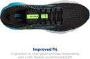BROOKS MEN'S GLYCERIN 20 NEUTRAL RUNNING SHOE BLACK/HAWAIIAN OCEAN/GREEN -SIZE 7 - Like New