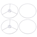 UXCELL LAMP SHADE RING 150MM DIA LAMPSHADE HOLDER FRAME CONNECTING LAMP - WHITE - Like New
