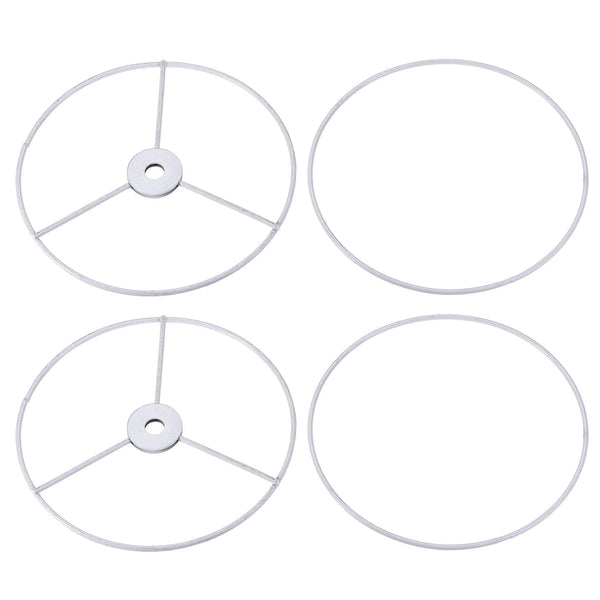 UXCELL LAMP SHADE RING 150MM DIA LAMPSHADE HOLDER FRAME CONNECTING LAMP - WHITE - Like New