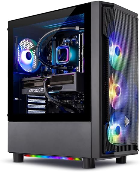 Skytech Gaming Shadow PC Desktop Ryzen 7 5700X 16GB 1TB SSD RTX 4060 - Black - Like New