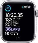 Apple Watch Series 6 (GPS + LTE ) 40mm Silver Aluminum Case with Band - Like New