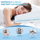 Iwacool Cooling Gel Flat Pillow for Stomach and Back Sleepers - White - Like New