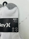 HURLEY MEN'S 6 PACK LOW CUT SOCKS - SIZE: MEN 10 - WHITE AND GRAY - Brand New